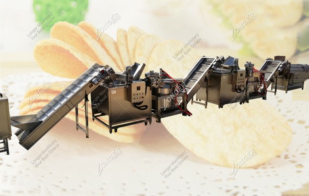 Potato Chips Frying Machine 