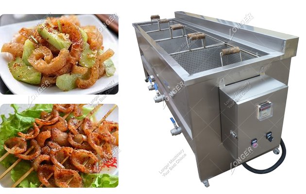 pork skin fryer machine