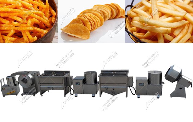 french fries production line