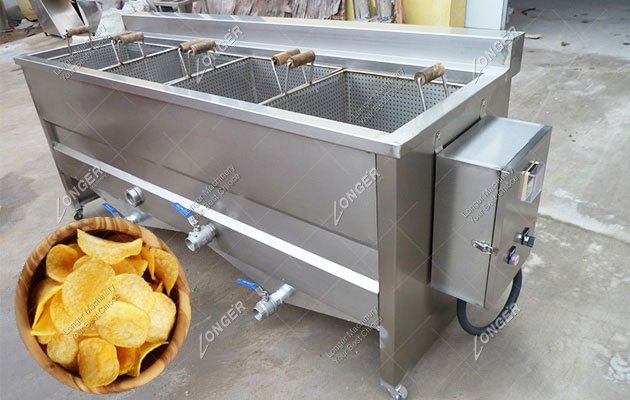 Potato Chips Fryer Machine